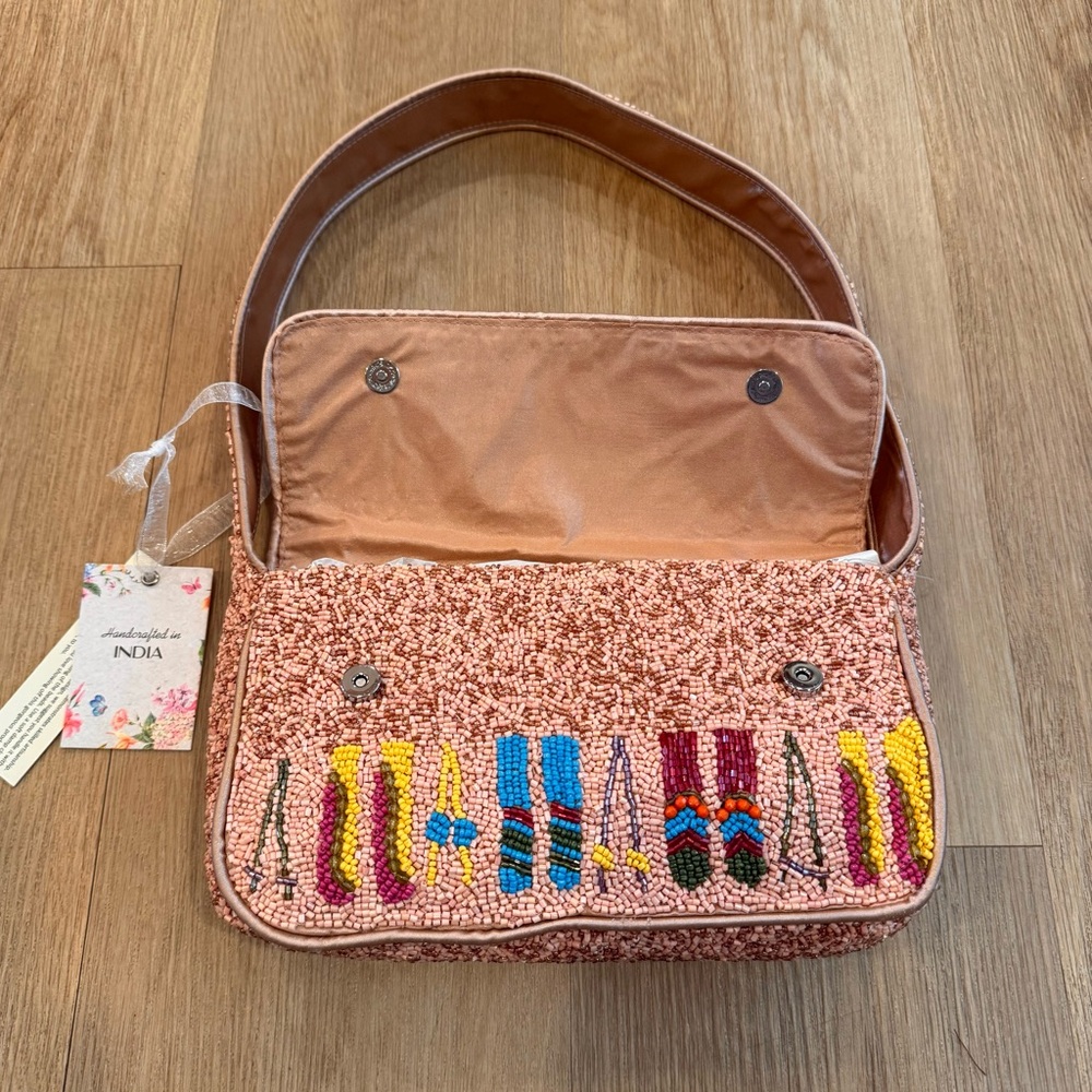 NWT Viral Beaded Bag Skis - Picture 2 of 3